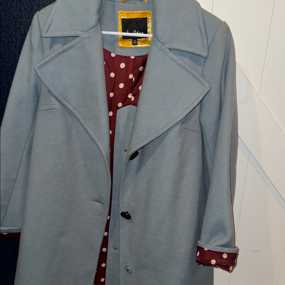 Sam Edelman Light Blue Coat size 10 - Picture 11 of 14